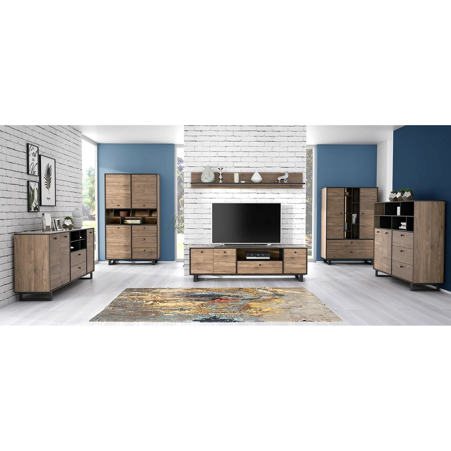 Red Living Wandboard Trylith - Eiche Rustikal Dekor / Schwarz 4 Red Living Wandboard Trylith - Eiche Rustikal Dekor / Schwarz – Bild 4