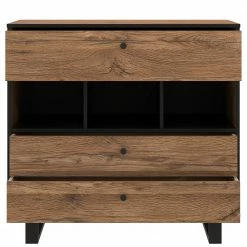 Red Living Kommode Trylith - Eiche Rustikal Dekor / Schwarz -WOHNZIMMERMÖBEL Verkäufe 1000295077 211125 14485200043 DETAILS P000000001000295077