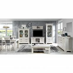 Ridgevalley Vitrinenschrank Kimbark I - Pinie Weiß Dekor -WOHNZIMMERMÖBEL Verkäufe 1000295082 211125 14485300044 MOOD DETAILS P000000001000295082 mood