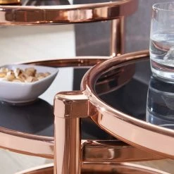 Loftscape Couchtisch Saiki - Glas / Metall - Schwarz / Kupfer 9 Loftscape Couchtisch Saiki - Glas / Metall - Schwarz / Kupfer -WOHNZIMMERMÖBEL Verkäufe 1000296365 210929 063329000111 DETAILS P000000001000296365