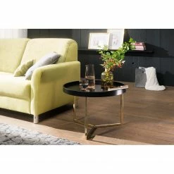 Red Living Couchtisch Emmerson - Tulpenbaum massiv / Metall - Schwarz / Gold -WOHNZIMMERMÖBEL Verkäufe 1000296369 210929 06333000127 MOOD DETAILS P000000001000296369 mood