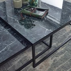 Red Living Couchtisch Copperton I (2er-Set) - Marmor Schwarz Dekor / Schwarz 11 Red Living Couchtisch Copperton I (2er-Set) - Marmor Schwarz Dekor / Schwarz -WOHNZIMMERMÖBEL Verkäufe 1000296376 210929 06333000194 DETAILS P000000001000296376