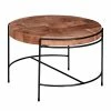 Red Living Couchtisch Cabarita - Akazie massiv / Metall - Akazie / Schwarz