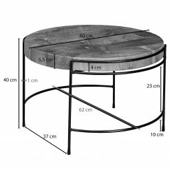 Red Living Couchtisch Cabarita - Akazie massiv / Metall - Akazie / Schwarz 15 Red Living Couchtisch Cabarita - Akazie massiv / Metall - Akazie / Schwarz -WOHNZIMMERMÖBEL Verkäufe 1000296377 210929 06333100664 SKETCH DETAILS P000000001000296377 sketch