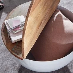 Ridgevalley Couchtisch Massaa III - Mango massiv / Metall - Mango / Weiß -WOHNZIMMERMÖBEL Verkäufe 1000296379 210929 06333100247 DETAILS P000000001000296379