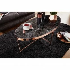 Red Living Couchtisch Lacaune - Glas / Metall - Marmor Schwarz Dekor -WOHNZIMMERMÖBEL Verkäufe 1000296388 210929 06333100244 MOOD DETAILS P000000001000296388 mood