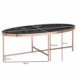 Red Living Couchtisch Lacaune - Glas / Metall - Marmor Schwarz Dekor -WOHNZIMMERMÖBEL Verkäufe 1000296388 210929 06333100724 SKETCH DETAILS P000000001000296388 sketch