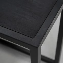 Red Living Beistelltisch Dareton II - Eiche massiv / Metall - Eiche Schwarz / Schwarz - Höhe: 90 cm -WOHNZIMMERMÖBEL Verkäufe 1000296420 210924 14122500049 DETAILS P000000001000296420