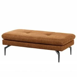 Loftscape Ecksofa Bosley - Antiklederlook - Microfaser Priya: Cognac - Longchair davorstehend rechts - Mit Hocker -WOHNZIMMERMÖBEL Verkäufe 1000296745 211018 10240000880 DETAILS P000000001000296745