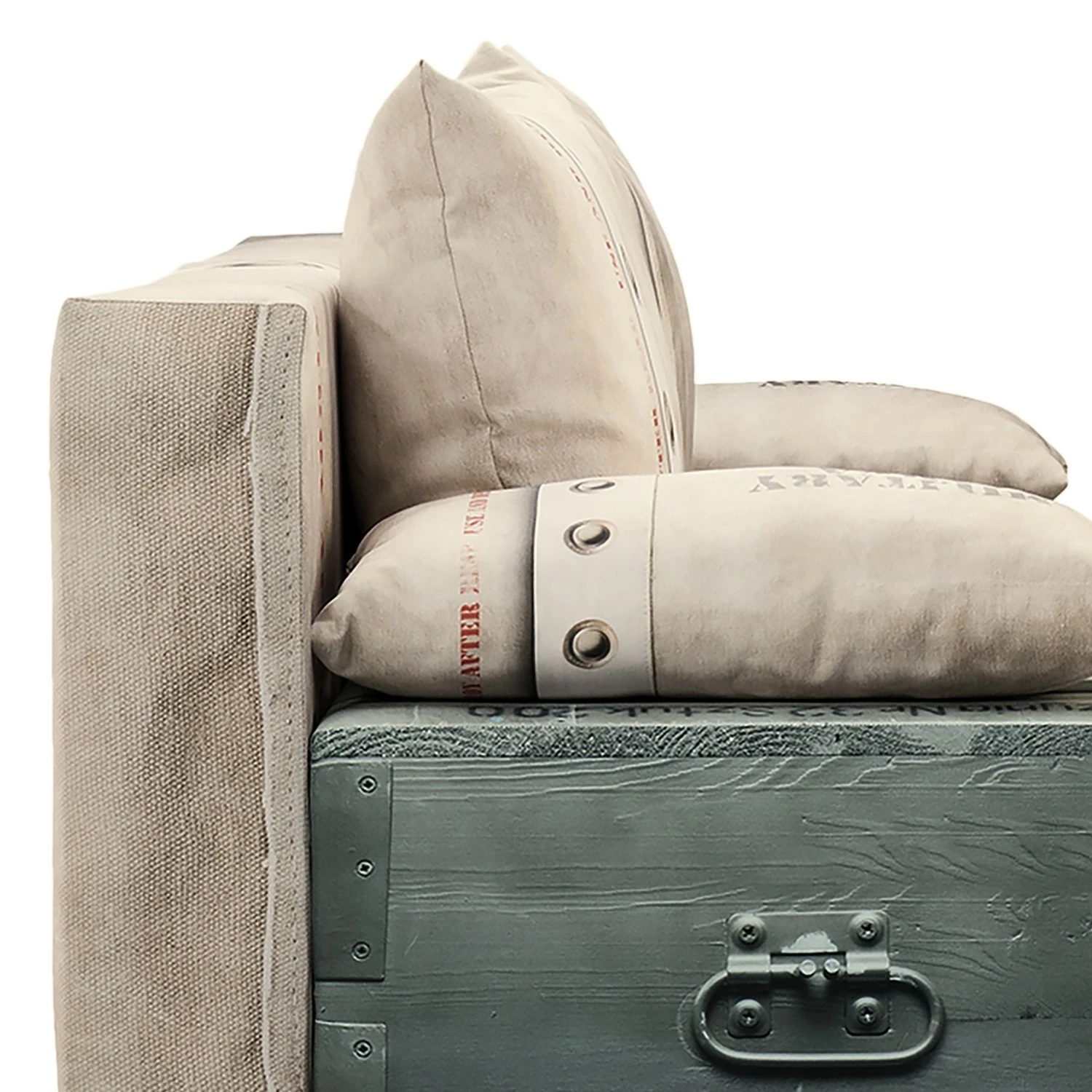 Mooved Schlafsofa Gabun - Flachgewebe - Grauweiß - Keine Unterfederung 9 Mooved Schlafsofa Gabun - Flachgewebe - Grauweiß - Keine Unterfederung – Bild 9