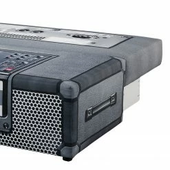 Mooved Schlafsofa Gabun - Flachgewebe - Blau / Silber - Wellenunterfederung -WOHNZIMMERMÖBEL Verkäufe 1000296971 211018 10254002654 DETAILS P000000001000296971