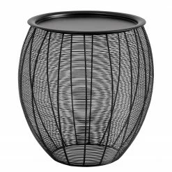 Red Living Beistelltisch Contulmo - Metall - Schwarz