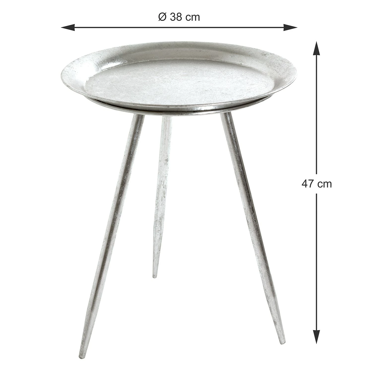 Loftscape Beistelltisch Hatta II - Metall - Silber 3 Loftscape Beistelltisch Hatta II - Metall - Silber – Bild 3