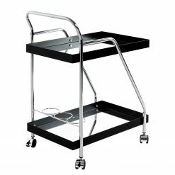 Loftscape Servierwagen Altamura - Glas / Metall - Schwarz / Chrom 9 Loftscape Servierwagen Altamura - Glas / Metall - Schwarz / Chrom -WOHNZIMMERMÖBEL Verkäufe 1000297665 211005 07575300057 DETAILS P000000001000297665