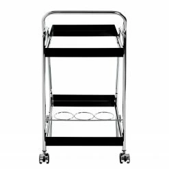 Loftscape Servierwagen Altamura - Glas / Metall - Schwarz / Chrom 12 Loftscape Servierwagen Altamura - Glas / Metall - Schwarz / Chrom -WOHNZIMMERMÖBEL Verkäufe 1000297665 211005 075754000100 DETAILS P000000001000297665