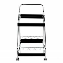 Loftscape Servierwagen Altamura - Glas / Metall - Schwarz / Chrom 13 Loftscape Servierwagen Altamura - Glas / Metall - Schwarz / Chrom -WOHNZIMMERMÖBEL Verkäufe 1000297665 211005 07575400089 DETAILS P000000001000297665