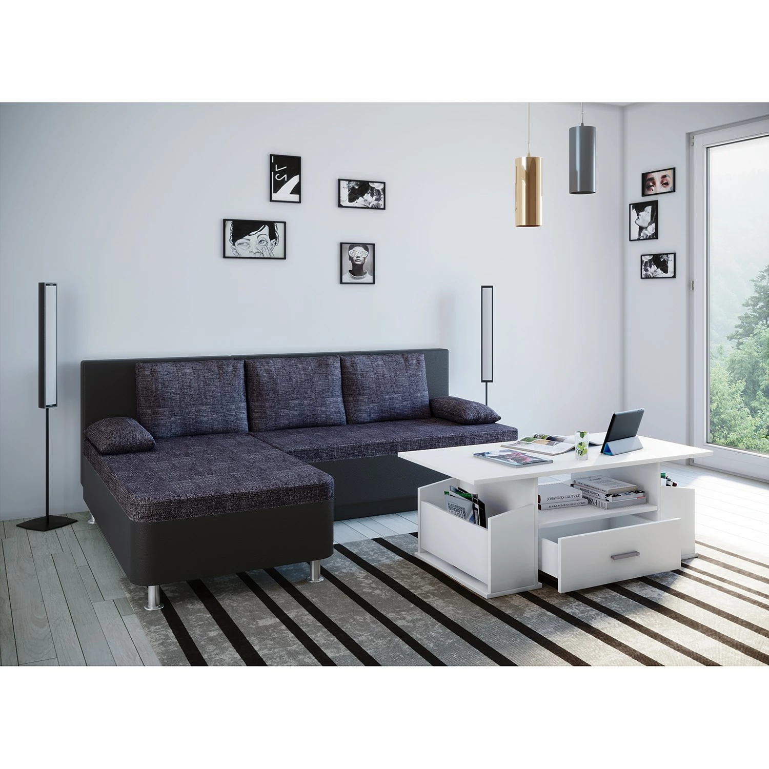 VCM Couchtisch Junata - Weiß 2 VCM Couchtisch Junata - Weiß – Bild 2