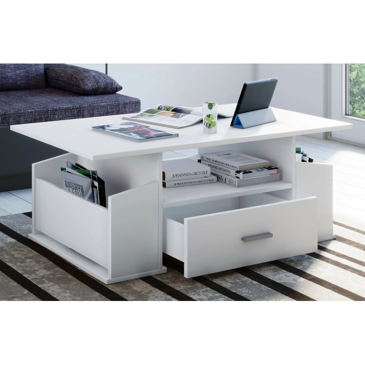 VCM Couchtisch Junata - Weiß 3 VCM Couchtisch Junata - Weiß – Bild 3