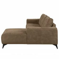 Loftscape Ecksofa Gatsby - Antiklederlook - Microfaser Zaira: Havanna - Longchair davorstehend rechts -WOHNZIMMERMÖBEL Verkäufe 1000298281 211011 13401700088 DETAILS P000000001000298281