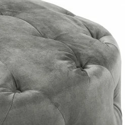 Red Living Polsterhocker Grotta - Samt Tomi: Grau -WOHNZIMMERMÖBEL Verkäufe 1000298832 211214 18013500270 DETAILS P000000001000298832