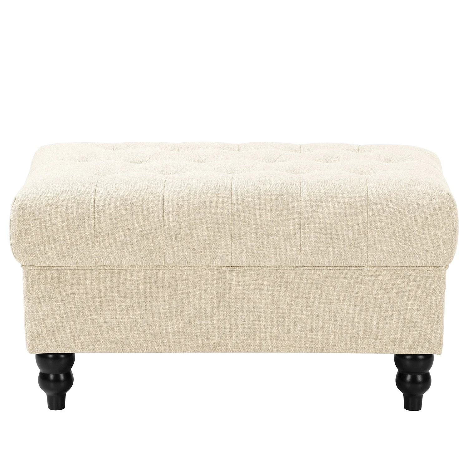 Red Living Polsterhocker Lovis - Webstoff Jazy: Creme 2 Red Living Polsterhocker Lovis - Webstoff Jazy: Creme – Bild 2