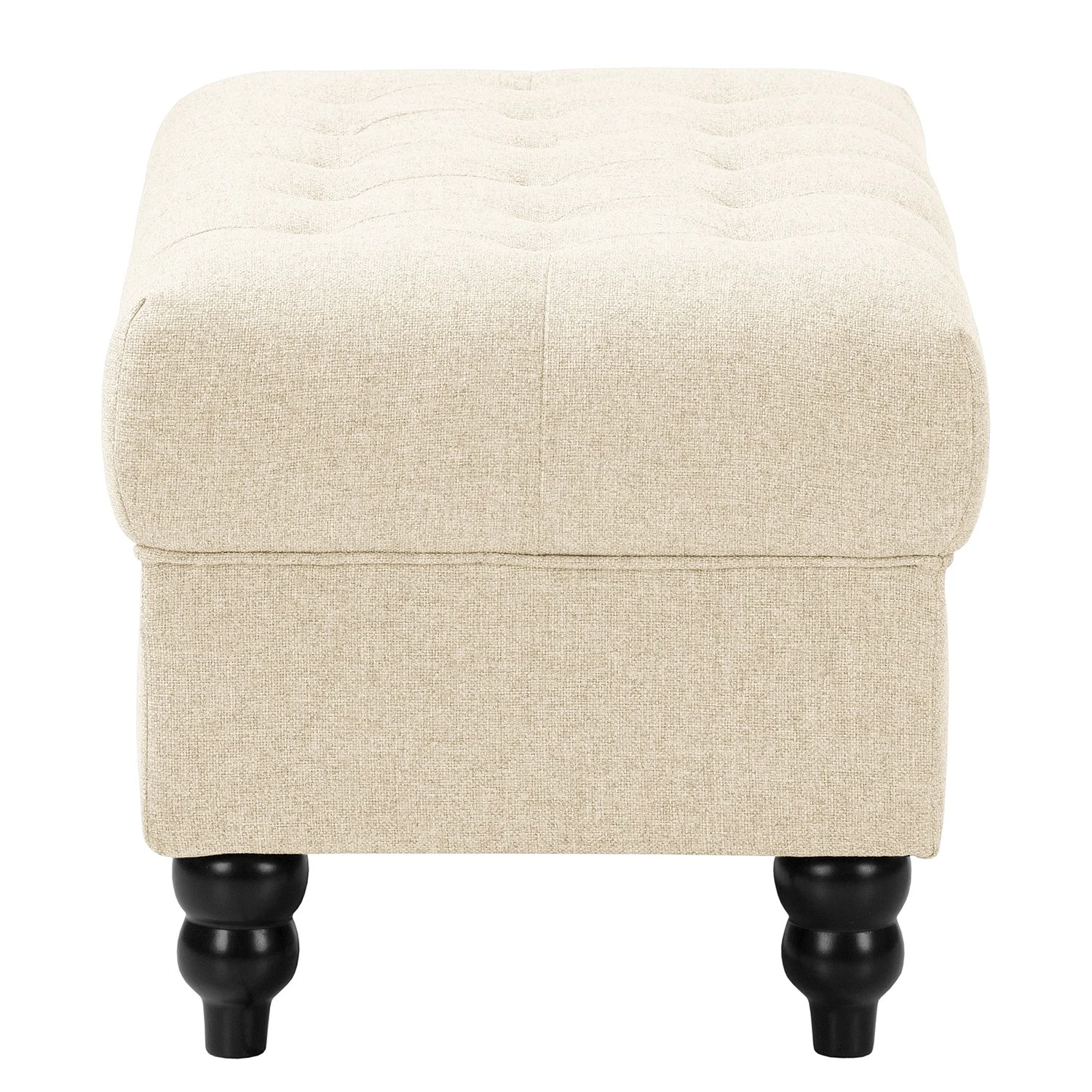 Red Living Polsterhocker Lovis - Webstoff Jazy: Creme 3 Red Living Polsterhocker Lovis - Webstoff Jazy: Creme – Bild 3