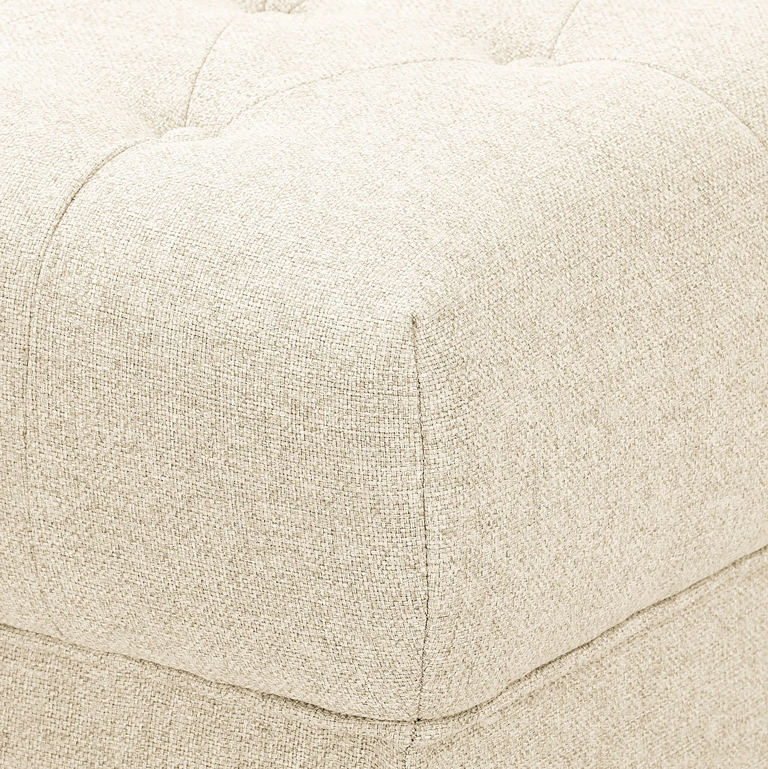 Red Living Polsterhocker Lovis - Webstoff Jazy: Creme 5 Red Living Polsterhocker Lovis - Webstoff Jazy: Creme – Bild 5