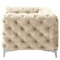 Red Living Sessel Merlin - Samt Tomi: Creme -WOHNZIMMERMÖBEL Verkäufe 1000298928 211214 18023301367 DETAILS P000000001000298928