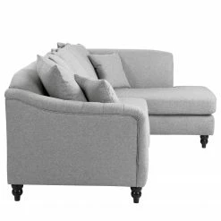 Red Living Ecksofa Lovis - Webstoff Jazy: Hellgrau - Ottomane davorstehend rechts -WOHNZIMMERMÖBEL Verkäufe 1000299088 211214 18031701711 DETAILS P000000001000299088