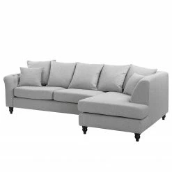 Red Living Ecksofa Lovis - Webstoff Jazy: Hellgrau - Ottomane davorstehend rechts -WOHNZIMMERMÖBEL Verkäufe 1000299088 211214 18031701733 DETAILS P000000001000299088