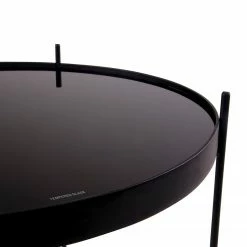 Red Living Beistelltisch Vehas - Glas / Metall - Schwarz -WOHNZIMMERMÖBEL Verkäufe 1000299452 211012 13474600133 DETAILS P000000001000299452