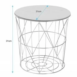 FLHF Beistelltisch Armina I - Akazie Dekor / Gold -WOHNZIMMERMÖBEL Verkäufe 1000299477 211012 153411000536 SKETCH DETAILS P000000001000299477 sketch