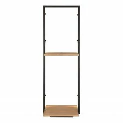 Red Living Wandregal Legno II - Inkl. Beleuchtung - Eukalytpus massiv / Metall - Eukalyptus / Schwarz -WOHNZIMMERMÖBEL Verkäufe 1000300270 211014 13263100162 DETAILS P000000001000300270