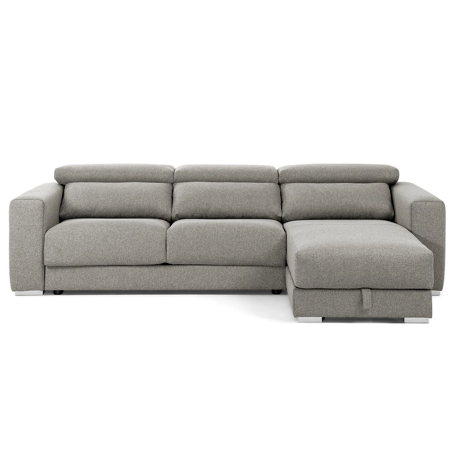 Loftscape Ecksofa Karrum - Chenille - Chenille Chaja: Hellgrau - Ottomane davorstehend rechts 8 Loftscape Ecksofa Karrum - Chenille - Chenille Chaja: Hellgrau - Ottomane davorstehend rechts – Bild 8