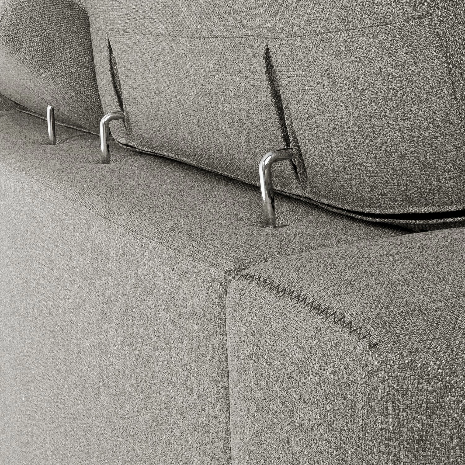 Loftscape Sofa Karrum (3-Sitzer) - Chenille - Chenille Chaja: Hellgrau 5 Loftscape Sofa Karrum (3-Sitzer) - Chenille - Chenille Chaja: Hellgrau – Bild 5