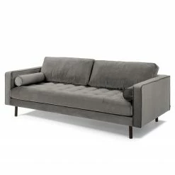 Loftscape Sofa Lazac (3-Sitzer) - Samt Juin: Grau