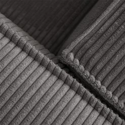 Loftscape Ecksofa Mandal II - Cordstoff Lole: Hellgrau - Longchair davorstehend links -WOHNZIMMERMÖBEL Verkäufe 1000300390 211229 15023400577 DETAILS P000000001000300390