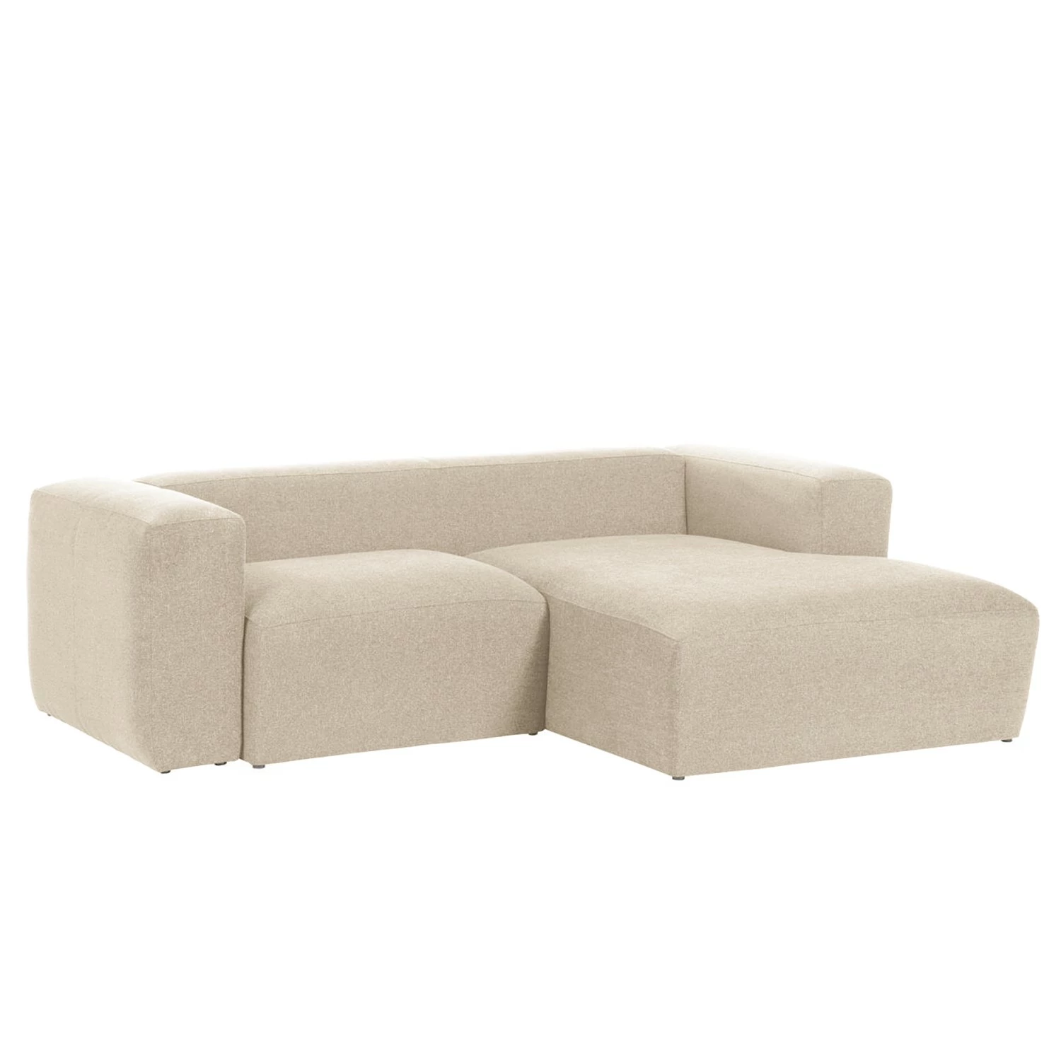Loftscape Ecksofa Mandal II - Chenille Gratia: Beige - Longchair davorstehend rechts 1 Loftscape Ecksofa Mandal II - Chenille Gratia: Beige - Longchair davorstehend rechts
