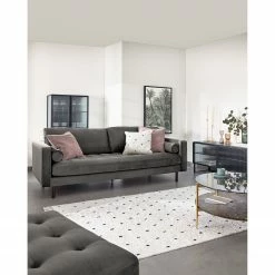 Loftscape Ecksofa Monza - Samt - Samt Juin: Grau - Breite: 222 cm - Longchair davorstehend links -WOHNZIMMERMÖBEL Verkäufe 1000300412 211229 15030700778 MOOD DETAILS P000000001000300412 mood