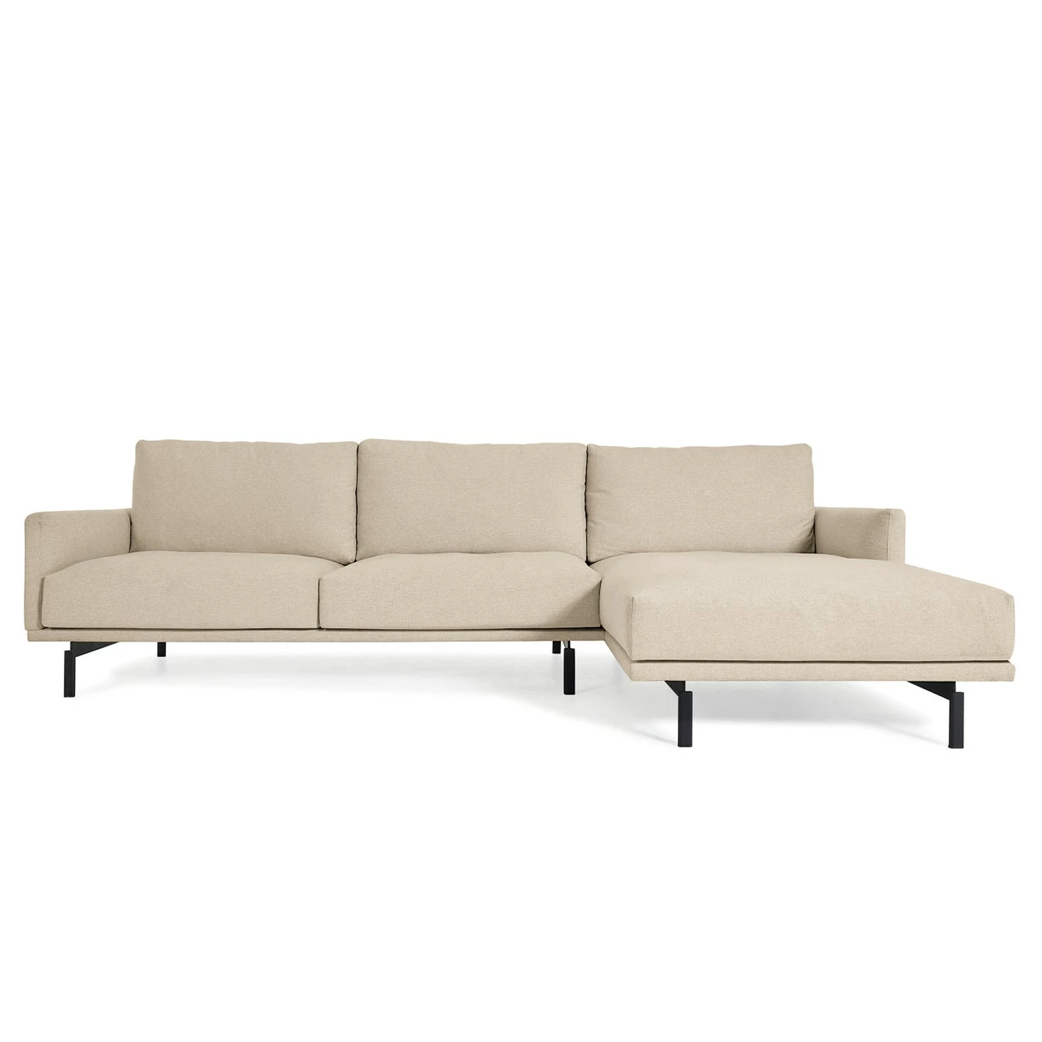 Loftscape Ecksofa Norfolk - Chenille Gratia: Beige - Longchair davorstehend rechts 4 Loftscape Ecksofa Norfolk - Chenille Gratia: Beige - Longchair davorstehend rechts – Bild 4