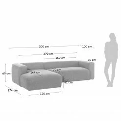 Loftscape Ecksofa Mandal IV - Chenille Gratia: Beige - Longchair davorstehend links 21 Loftscape Ecksofa Mandal IV - Chenille Gratia: Beige - Longchair davorstehend links -WOHNZIMMERMÖBEL Verkäufe 1000300443 211229 15032801544 SKETCH DETAILS P000000001000300443 sketch