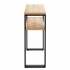 Red Living Konsolentisch Salcha - Metall - Eiche Dekor / Schwarz -WOHNZIMMERMÖBEL Verkäufe 1000300704 211015 104938000100 DETAILS P000000001000300704