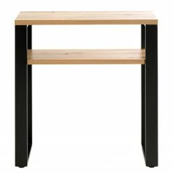 Red Living Konsolentisch Salcha - Metall - Eiche Dekor / Schwarz -WOHNZIMMERMÖBEL Verkäufe 1000300704 211015 10493800098 DETAILS P000000001000300704