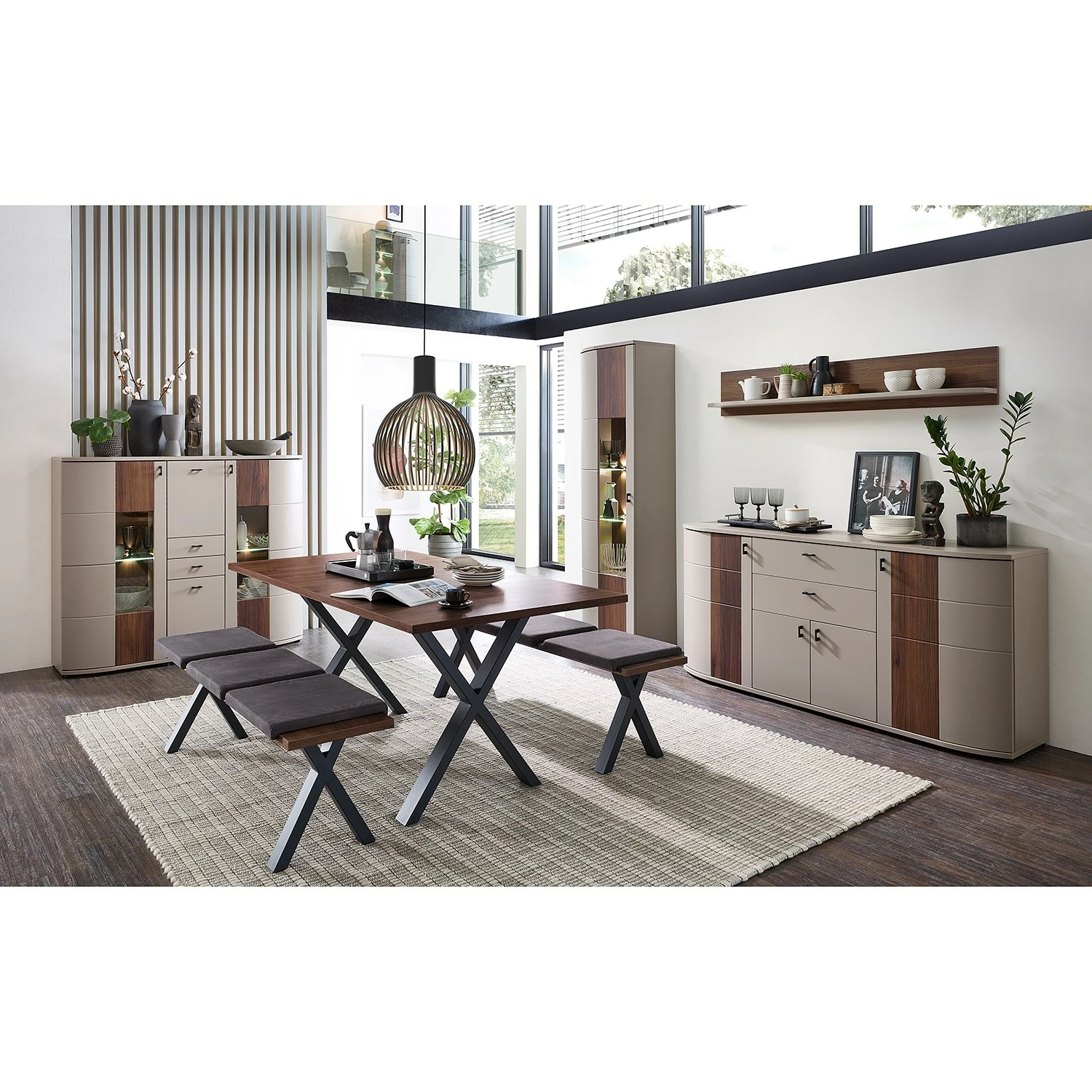 Loftscape Sideboard Saida - Kaschmir / Nussbaum Dekor 3 Loftscape Sideboard Saida - Kaschmir / Nussbaum Dekor – Bild 3