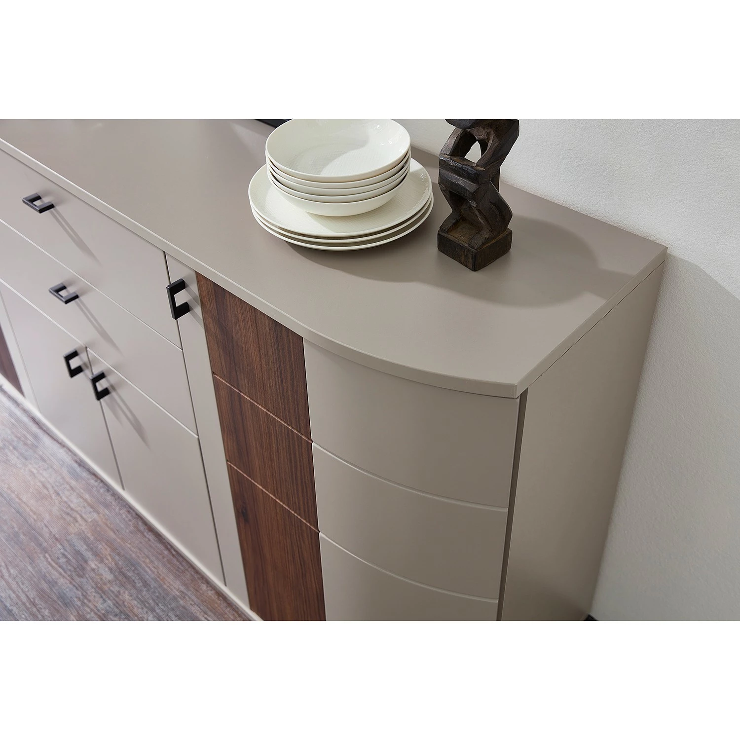 Loftscape Sideboard Saida - Kaschmir / Nussbaum Dekor 8 Loftscape Sideboard Saida - Kaschmir / Nussbaum Dekor – Bild 8