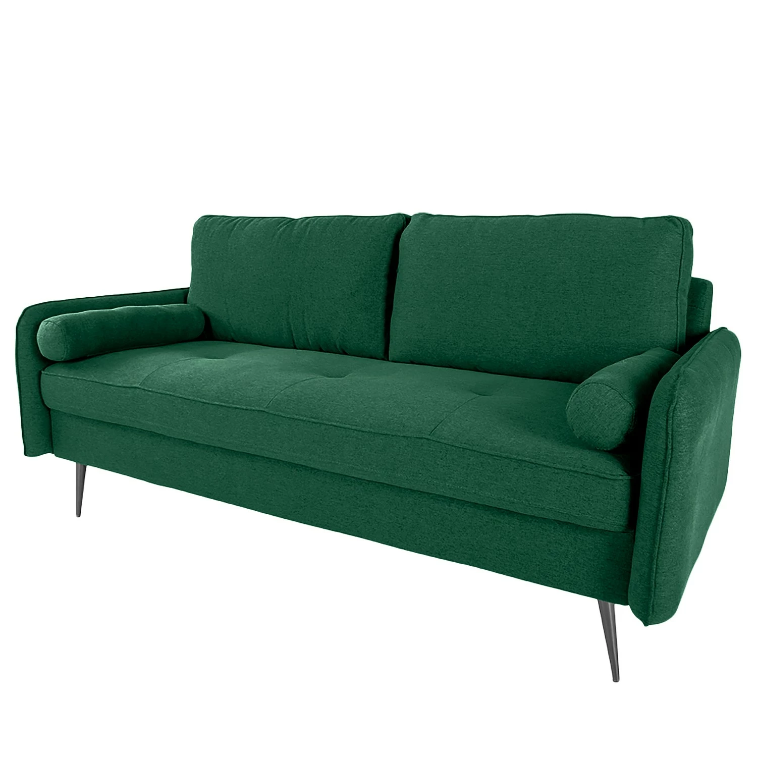 Loftscape Sofa Japura (2,5-Sitzer) - Strukturstoff - Antikgrün 1 Loftscape Sofa Japura (2,5-Sitzer) - Strukturstoff - Antikgrün
