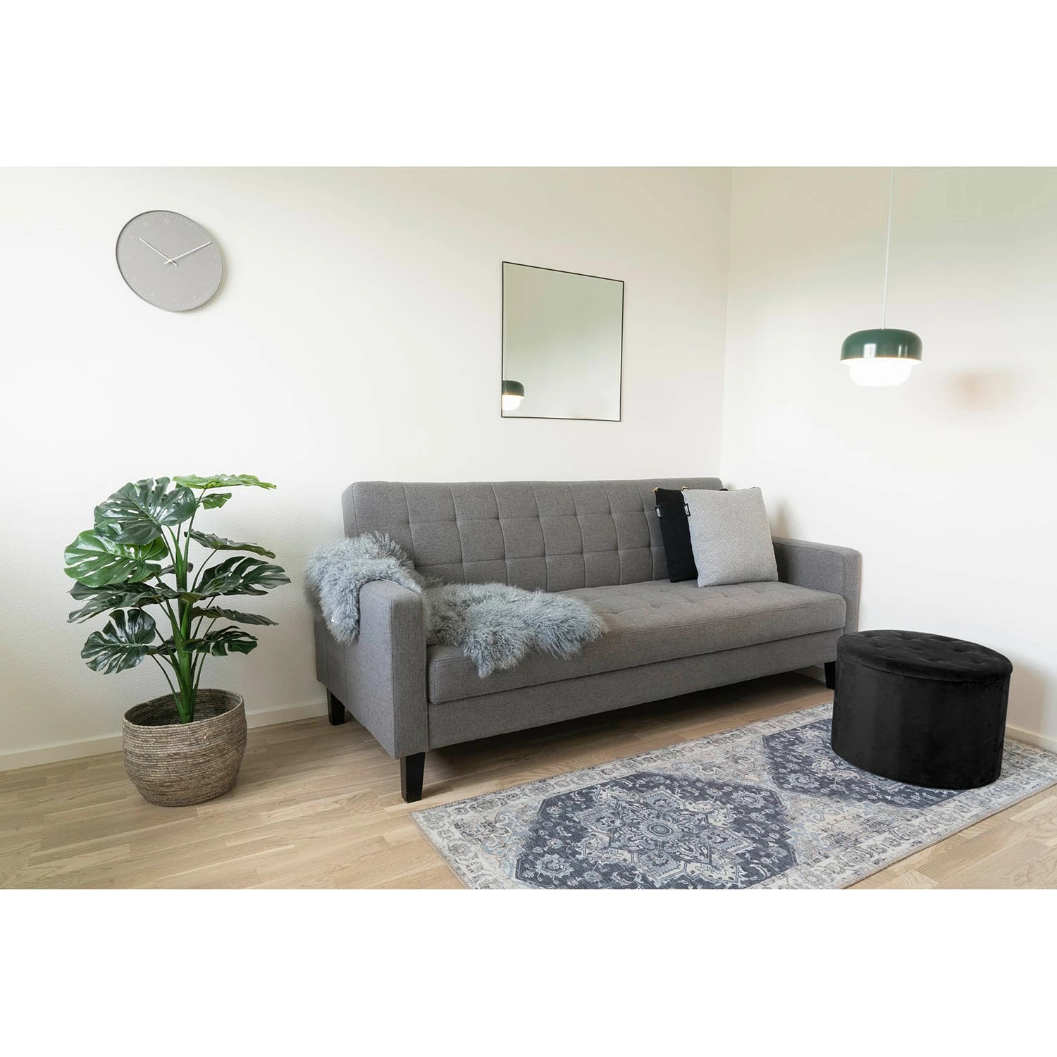 Loftscape Polsterhocker Latori - Samt - Schwarz 4 Loftscape Polsterhocker Latori - Samt - Schwarz – Bild 4