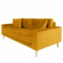 Loftscape Sofa Cordova (2,5-Sitzer) - Samt - Senfgelb -WOHNZIMMERMÖBEL Verkäufe 1000303989 211126 10464700145 DETAILS P000000001000303989