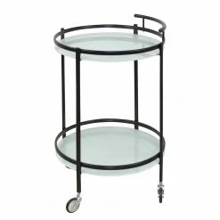 Loftscape Servierwagen Formiga - Glas / Metall - Schwarz