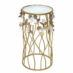 Loftscape Beistelltisch Givry - Glas / Metall - Gold